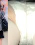 【綿パンツOL逆さ撮り盗撮エロ画像】ストッキングから透けて見えるお子様パンツを履いた一般女性のクロッチ接写撮りｗｗ