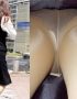 【OL逆さ撮り盗撮エロ画像】タイトスカートにパンスト履いた働く女性を顔全身付きでパンチラ街撮りｗｗ