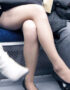 【OL街撮り盗撮エロ画像】通勤電車内や公園ベンチに座るタイトスカート素人の足を接写撮りｗｗ