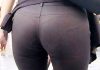 【素人街撮り盗撮エロ画像】ピチピチの黒パンツを履いた大きな尻が目立つ一般女性たちを隠し撮りした画像ｗｗ