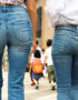 【Gパン街撮り盗撮エロ画像】デカ尻とムッチリ太ももを締め付ける流行りのスキニージーンズを履いた素人女性たちｗｗ